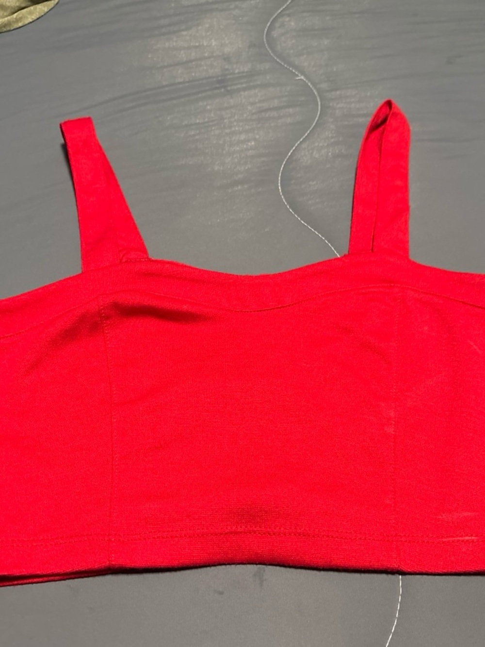 Ambiance Red Crop Tank Top